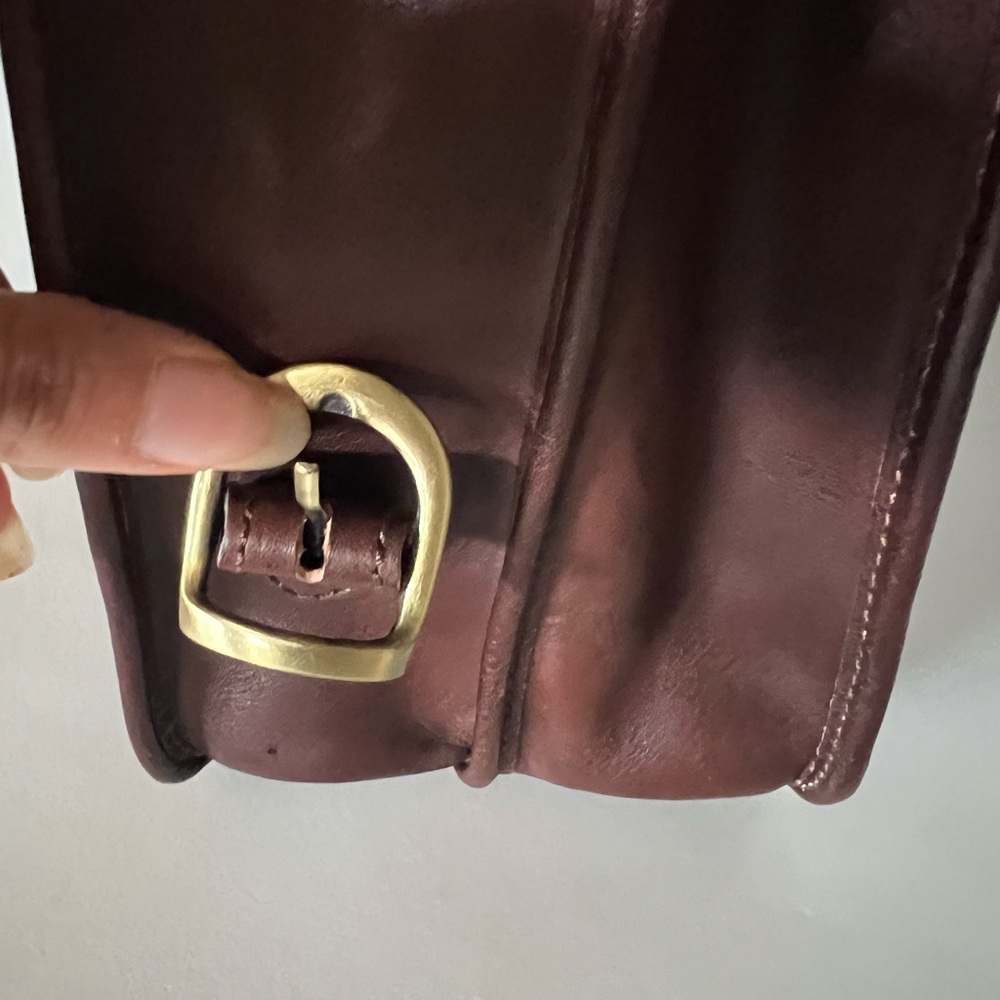 Vintage GRUPPO GIORGIO 1966 Made in Italy Brown Leather Convertible Backpack - Picture 11 of 16
